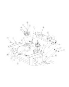 Hydro Pump Assembly Diagram and Parts List for M72-GN 53AB5FEZ150-28-HP Cub Cadet Lawn Tractor